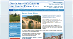 Desktop Screenshot of germancancerclinics.com