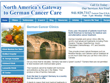 Tablet Screenshot of germancancerclinics.com